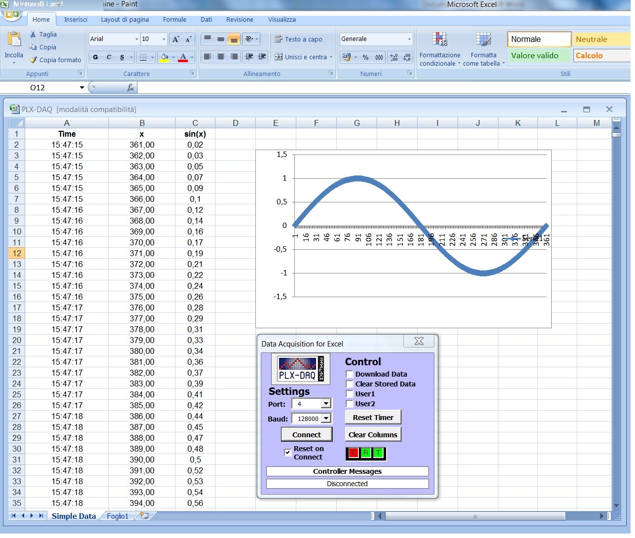 Vba For Excel Serial Communication With Arduino Robot